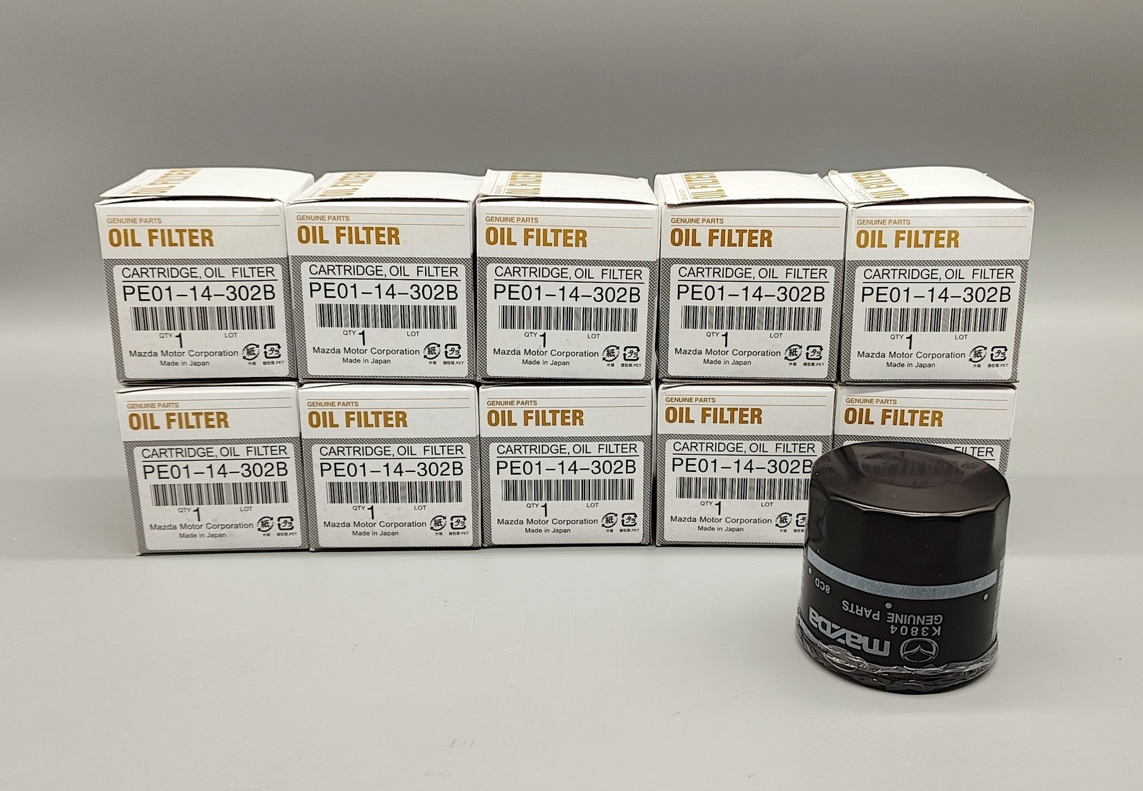 10PCS OEM Genuine Oil Filter PE01-14-302B/302A For Mazda Cartridge Fast Shipping