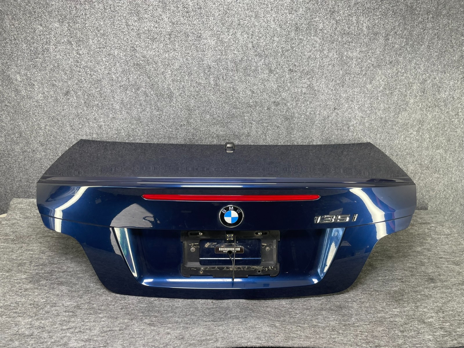 BMW 08-13 E82 Rear Trunk Lid Shell Deep Sea Blue Metallic A76 W/ spoiler OEM 95K