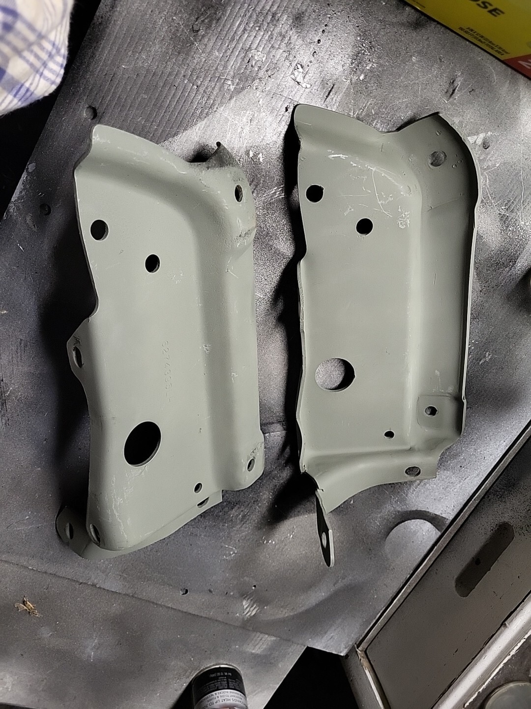 1970-1973 CAMARO Z28 RS SS USED LH + RH Both SIDES FRONT BUMPER BRACKETS MINT OE