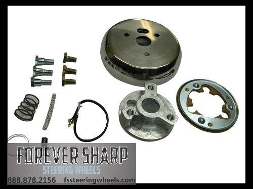 3 Hole Steering Wheel Hub for 69-94 Chevy 76-95 CJ5 CJ7 fit Grant 3 Hole Wheels