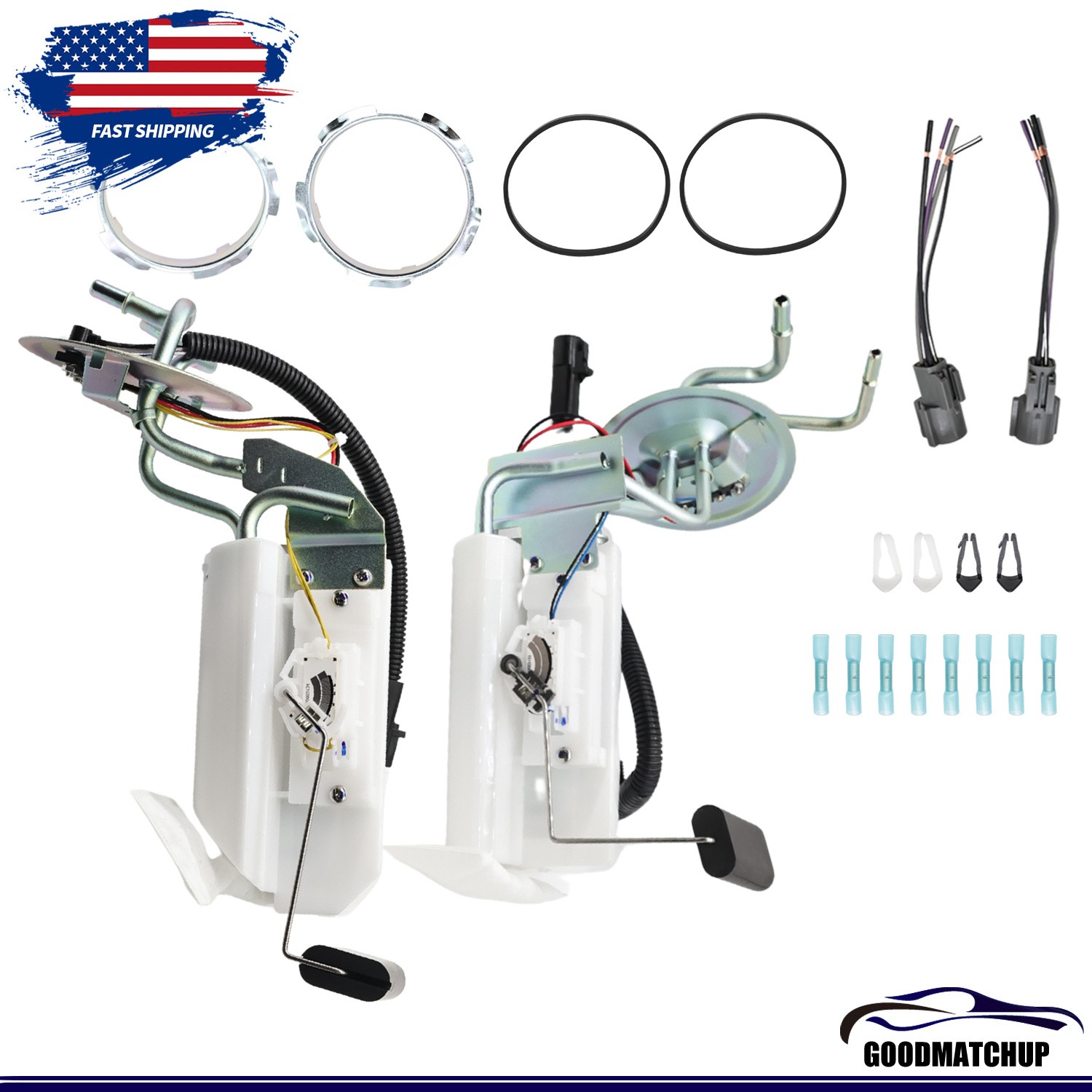 Front & Rear Fuel Pump Assy For 1992-1997 Ford F-150 F-250 F-350 SP2005H SP2007H