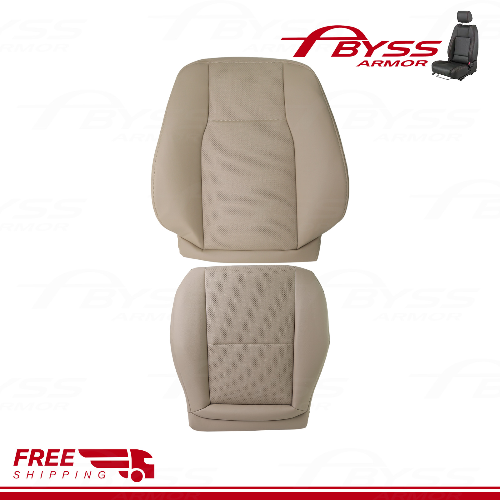 Fit 08-15 Mercedes Benz GLK250 GLK280 SPORT Driver Top&Bottom Leather Seat Cover