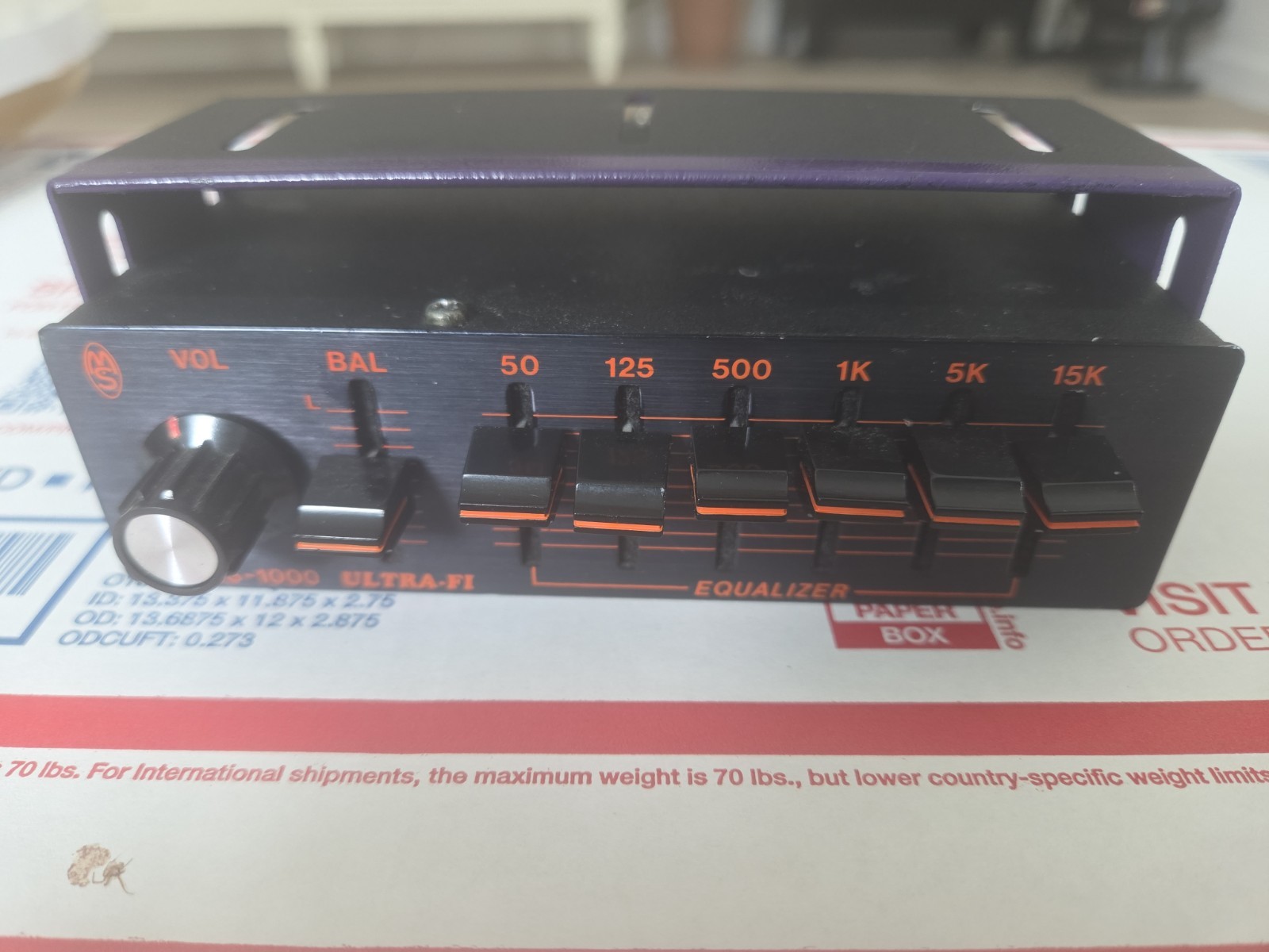 vintage Metro Sound Ms-1000  Pre-amp Graphic Equalizer-ultra-fi   Made In Japan