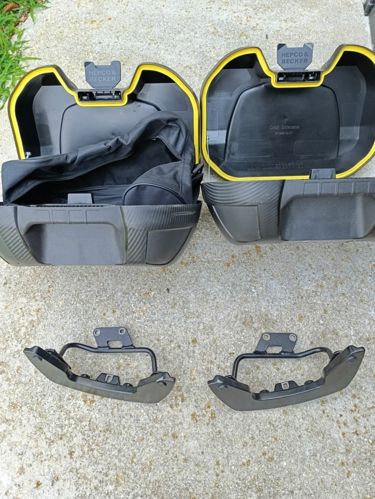 Hepco Becker Orbit Side Case Set + One H&B Bag + BMW G 310 GS Mounting Brackets