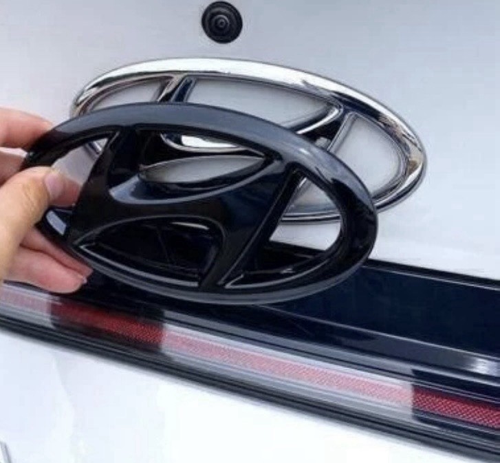 For Hyundai Elantra 2021-2023 Front Rear Emblem Letter Logo Badge Overlay Emblem