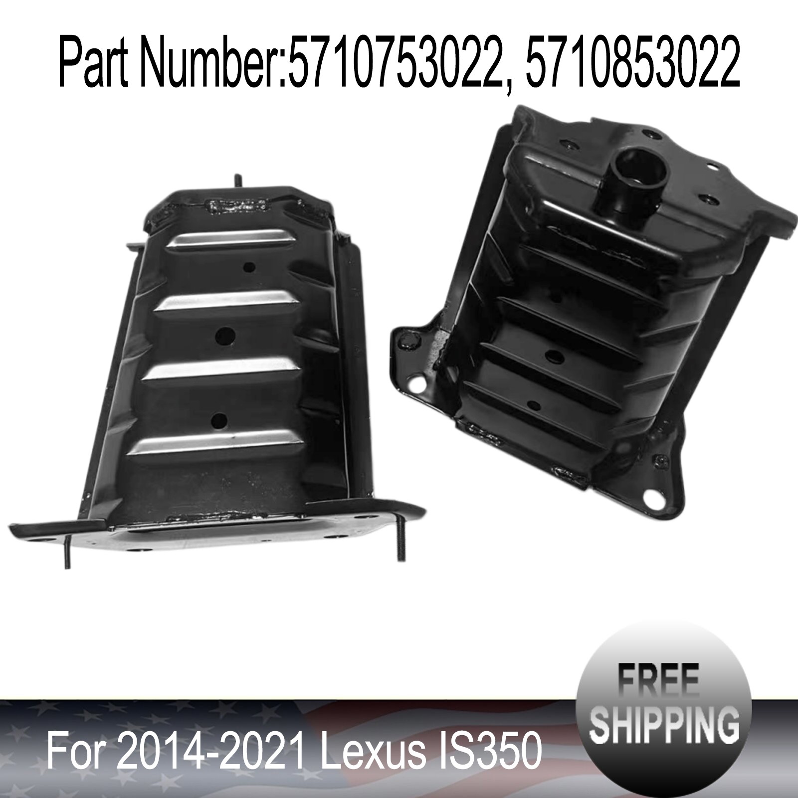 New Right & Left  Front Bumper Mounting Reinforce Fits For 2014-2021 Lexus IS350