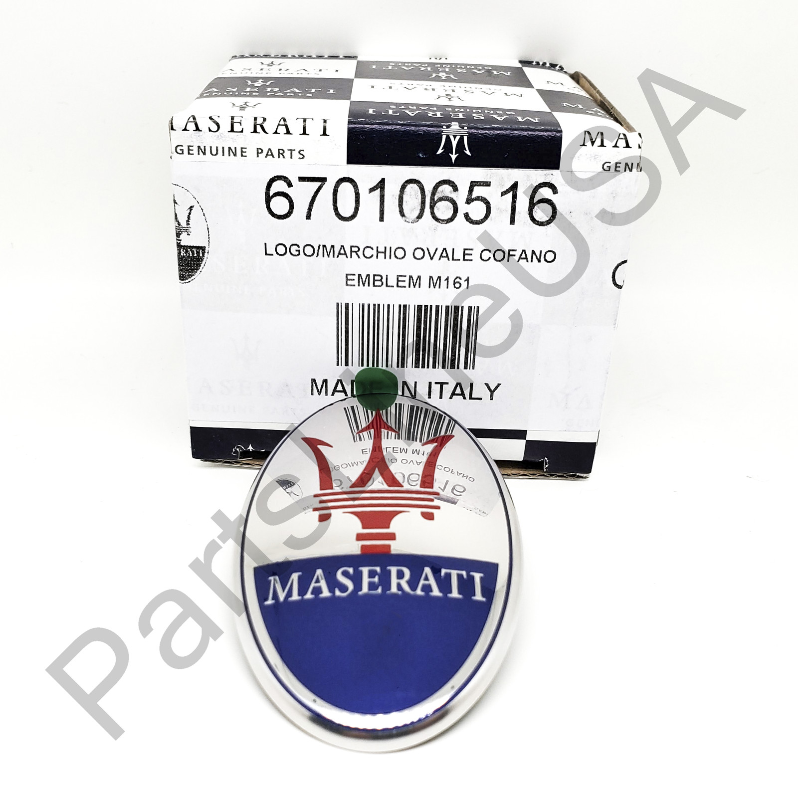 Genuine Maserati 4200, GranCabrio, GranTurismo Front Grill Emblem 670106516