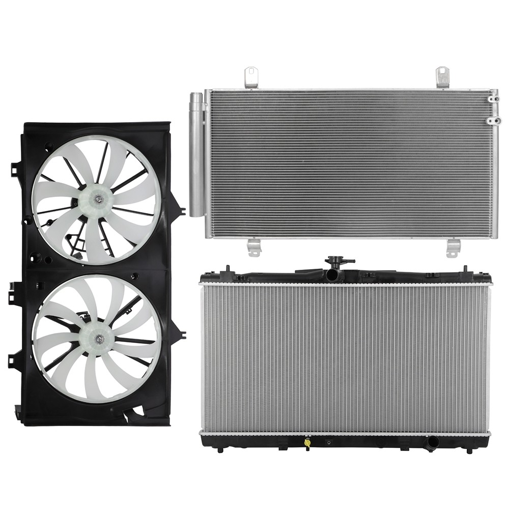 Electric Radiator Condenser Cooling Fan Kit For 2012-2017 Toyota Camry 2.5L Electric Radiator Condenser Cooling Fan Kit For 2012-2017 Toyota Camry 2.5L
