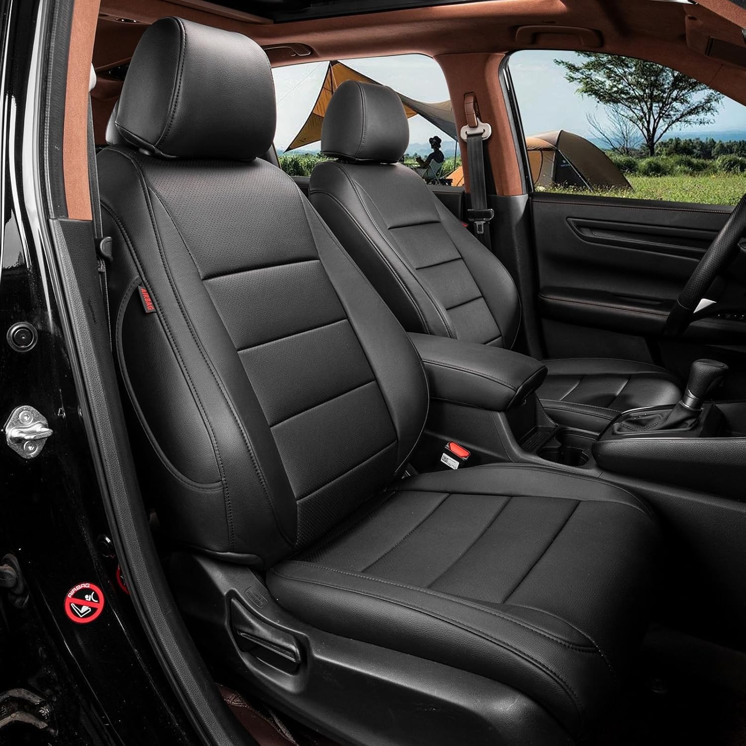 coverdream Fit For 2013-2026 Honda Accord Car Seat Covers Full Set Faux Leather