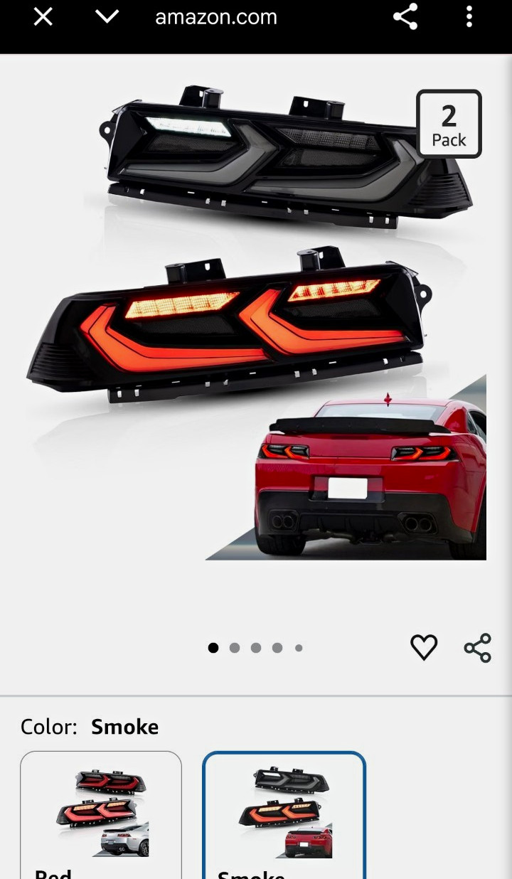 VLAND Led Tail Lights Compatible with Camaro Coupe 2014 2015 LT LS SS ZL1 w/Red VLAND Led Tail Lights Compatible with Camaro Coupe 2014 2015 LT LS SS ZL1 w/Red