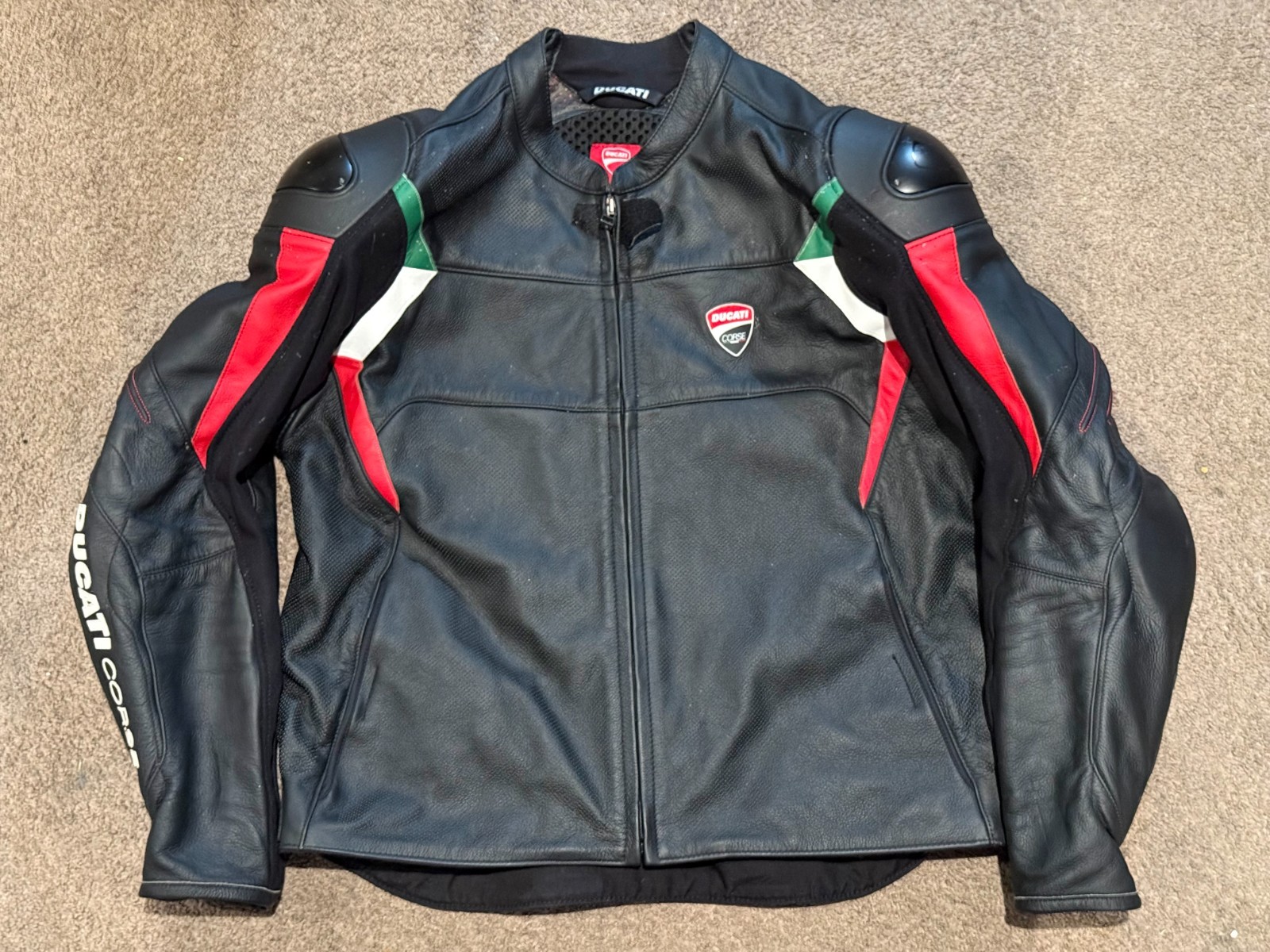 Ducati Corse Leather Jacket by Dainese Men's 58 XL