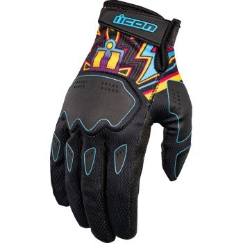 Icon Hooligan Gloves - Lucky Lid Black - Men's Size Large
