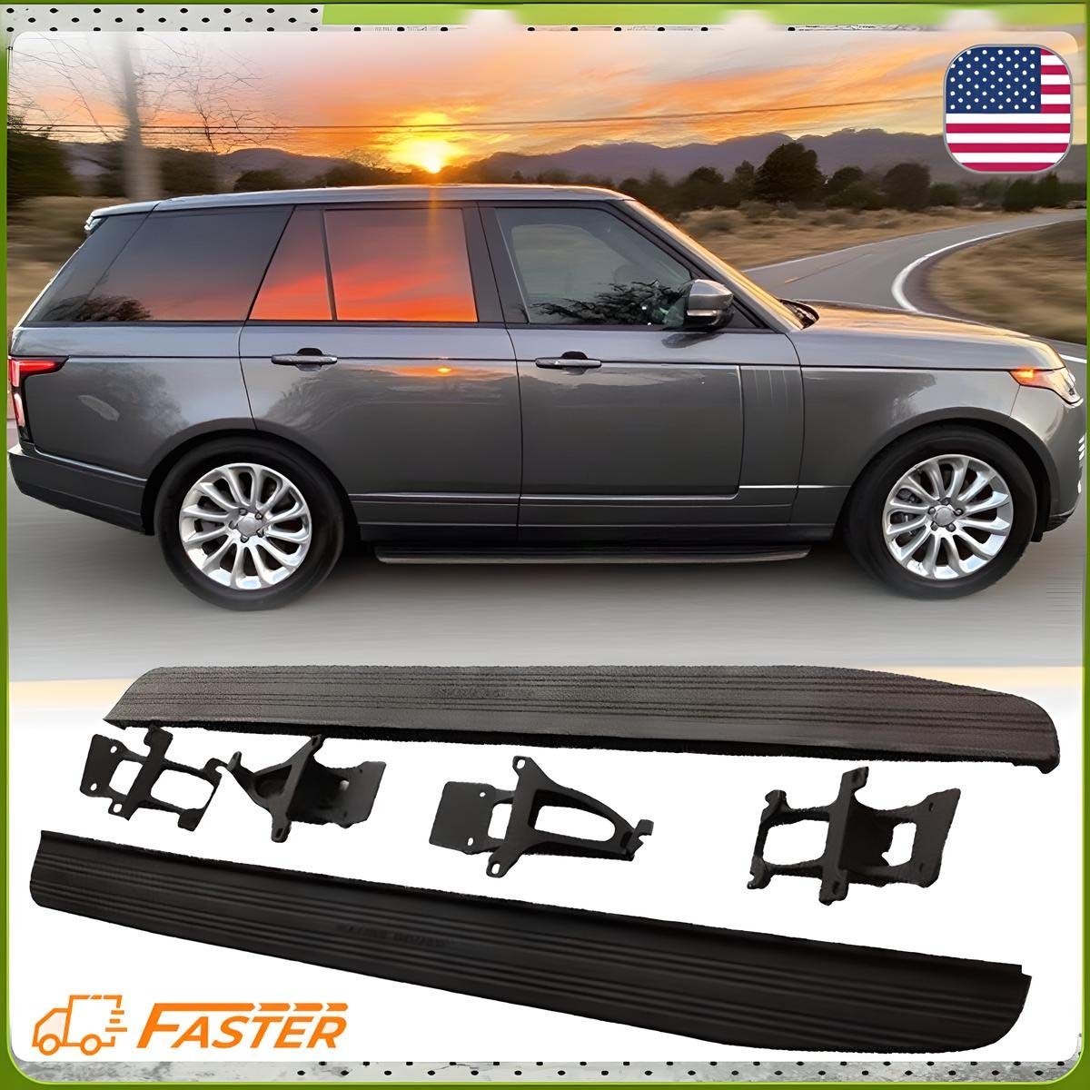 For Range Rover SWB 2013 2014 2015-2022 L405 Nerf Bar Running Boards Side Step 