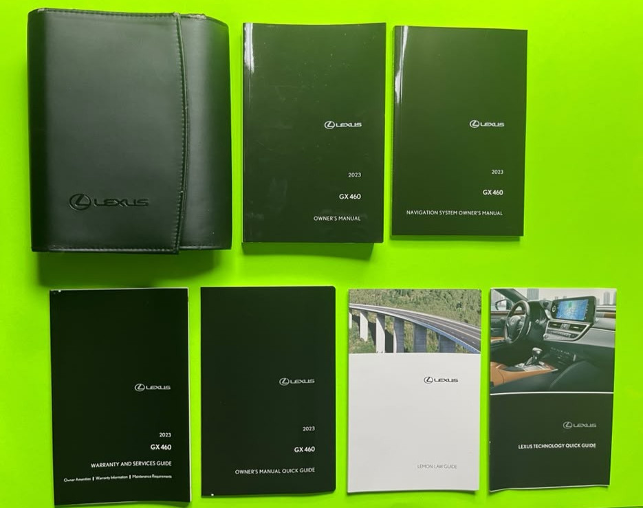 2023 Lexus GX 460 Factory Owners Manual Set w/ NAV & Case *OEM*