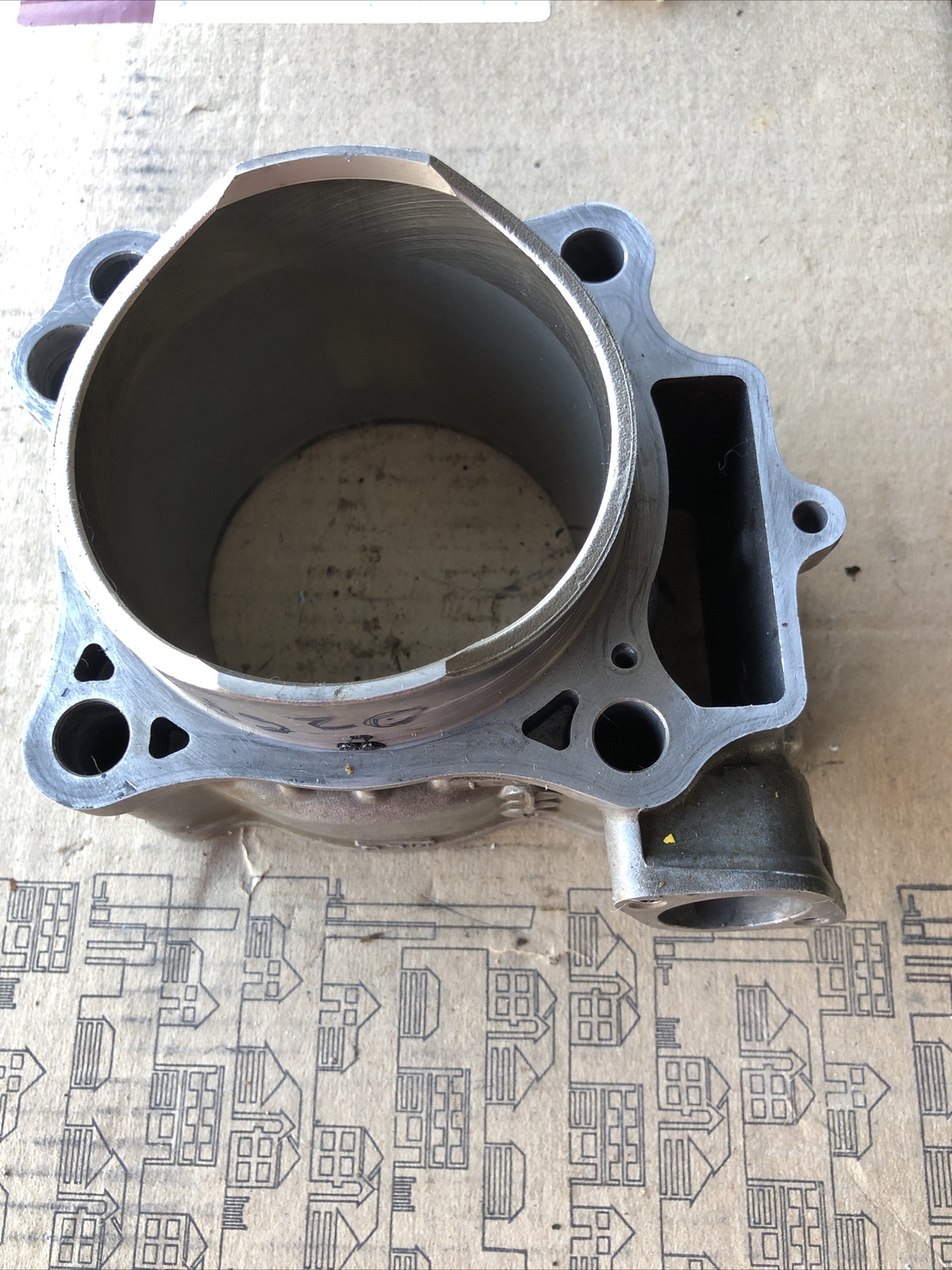02 03 HONDA CRF 450 R CRF 450R OEM CYLINDER JUG BARREL 12100-MEB-670 