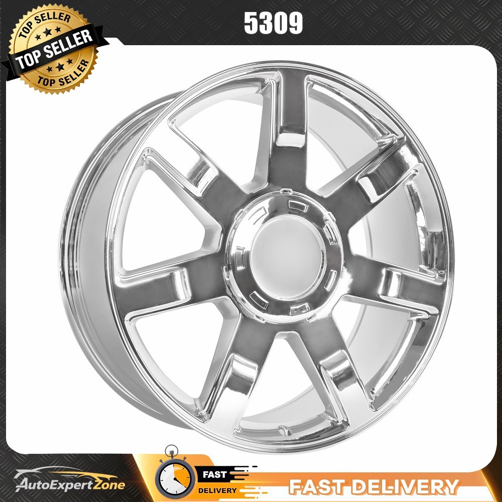 For 2007-2014 Cadillac Escalade Chrome 22 inch OEM Factory GM Spec WHEEL 5309
