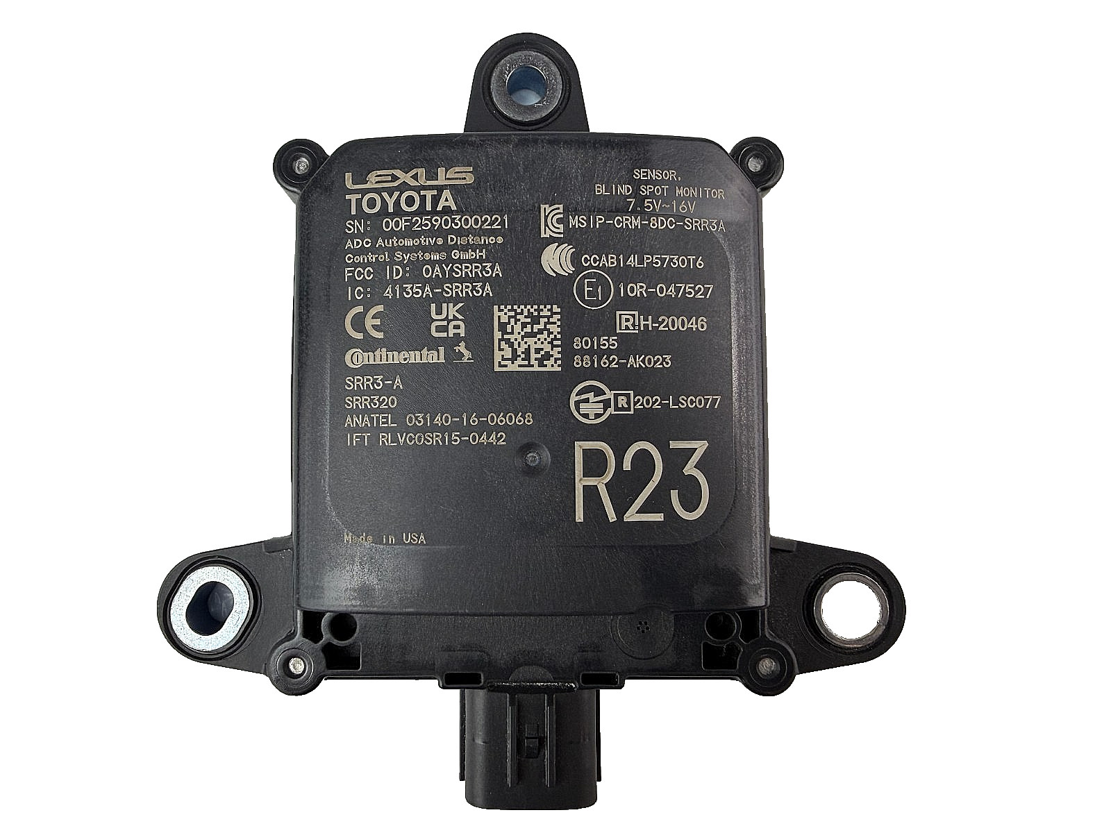 OEM 2024-2026 Toyota Tacoma Blind Spot Radar Sensor 88162-AK023 Continental