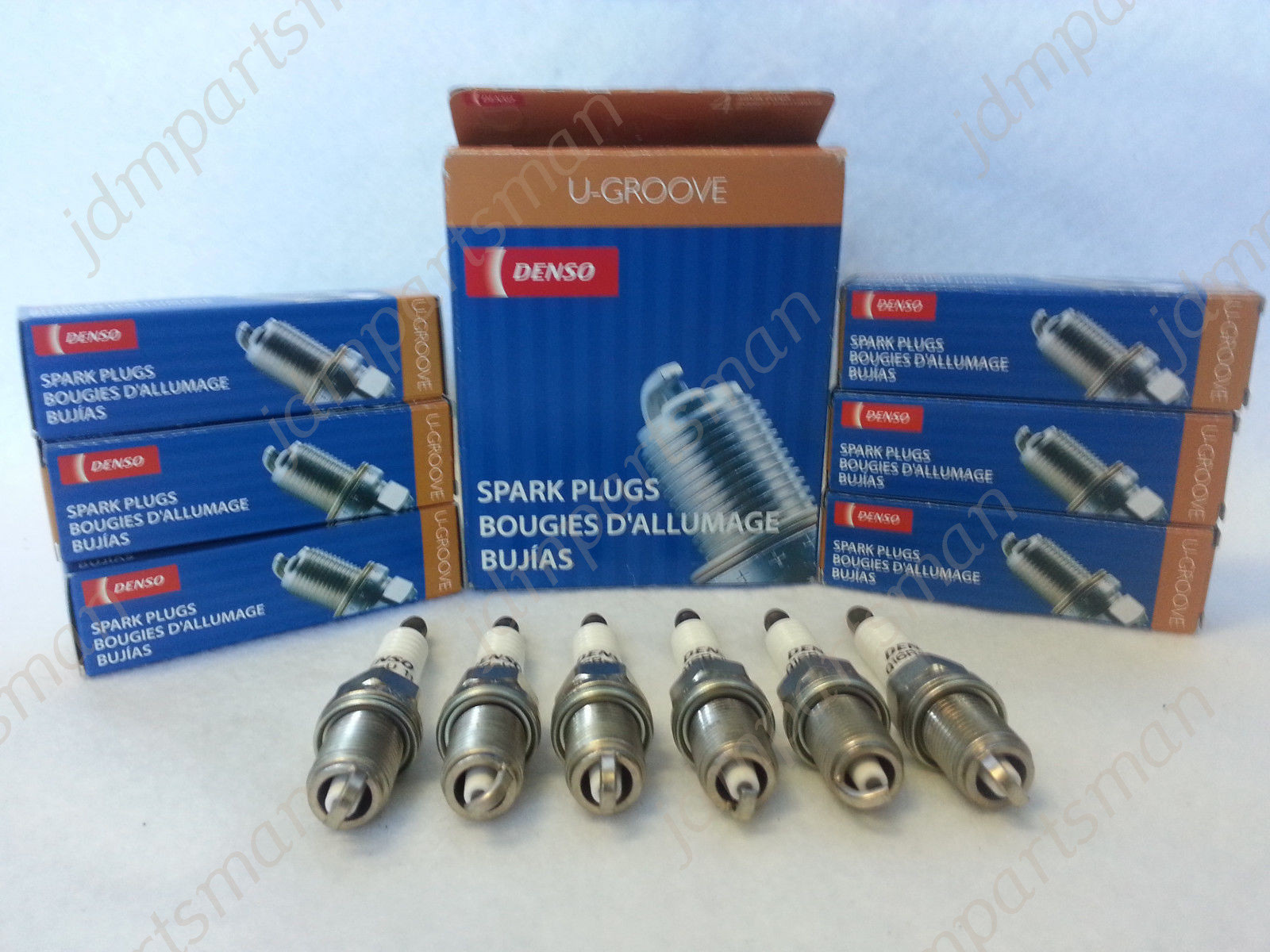 6x DENSO K20HR-U11 (3381) U-Groove Resistor Spark Plug 6x DENSO K20HR-U11 (3381) U-Groove Resistor Spark Plug