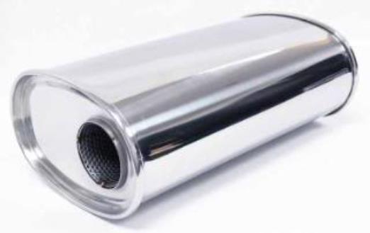 OBX Universal Muffler Side In Center Out No Tip KV Series