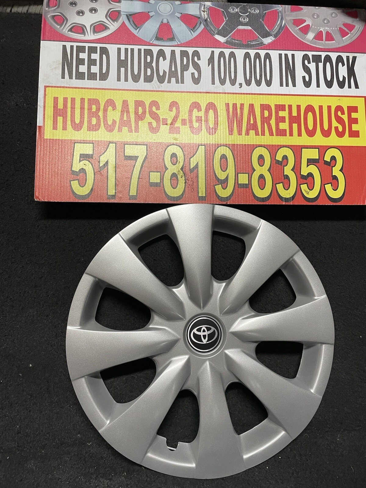 2009-13 Toyota Corolla Hubcap Oem 16” Refurbished 8  Spoke Nice #61147 Set 4