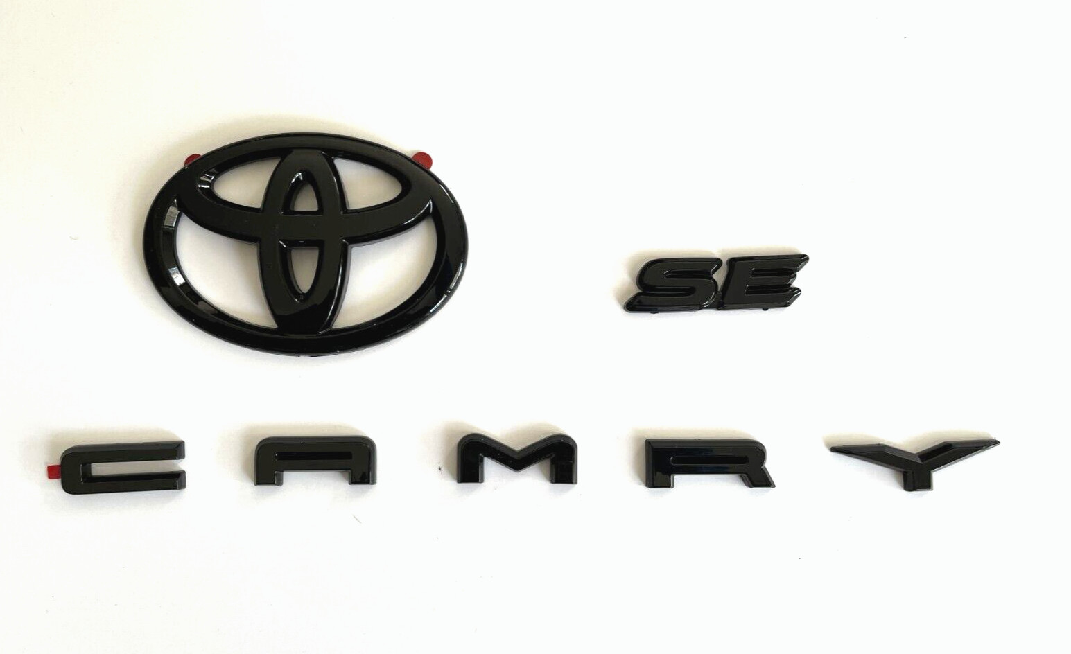 NEW 3PS 2018-2023 TOYOTA CAMRY SE Matte Black EMBLEM OVERLAY KIT  PT948-03191-02