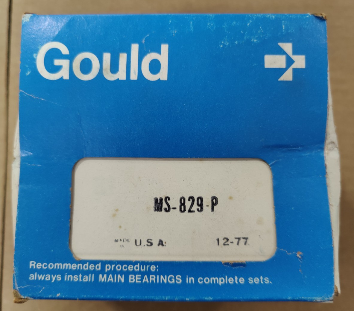 Gould MS-829P STD Crankshaft Main Bearing Set fits 1965-2000 BB Chevy 366-454 V8