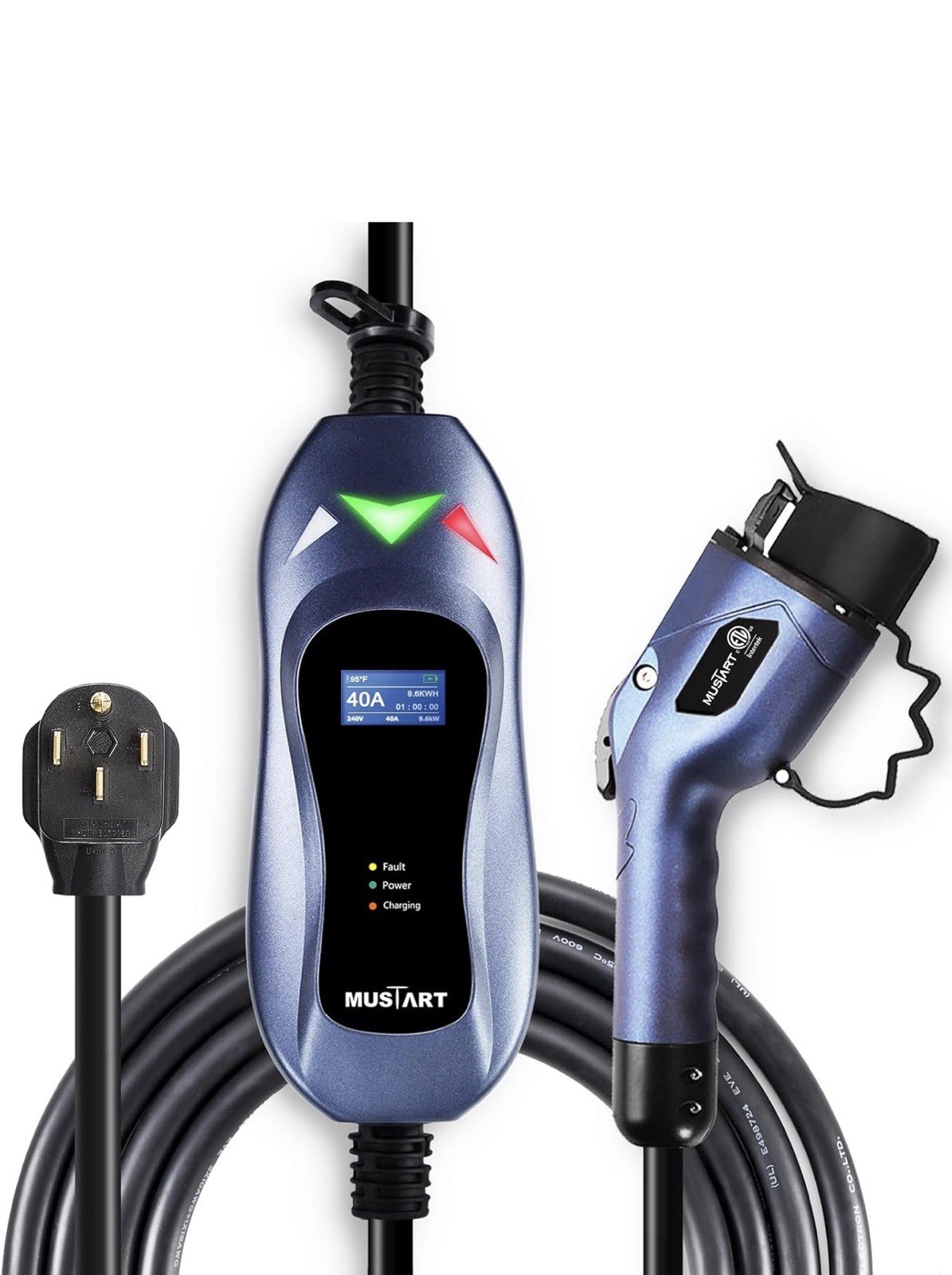 Mustart EV Electric Vehicle Charger Charging Kit Set Level 2 14-50 J1772 40 AMP