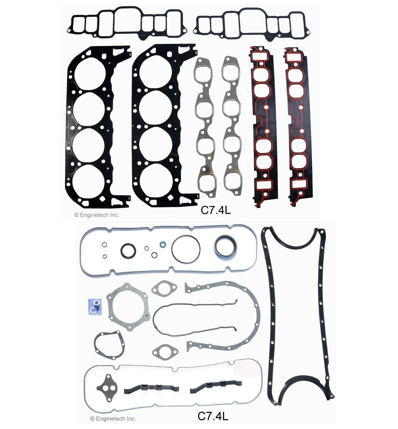 Enginetech Full Engine Overhaul Gasket Set for GM Chevrolet 7.4L 454 Truck