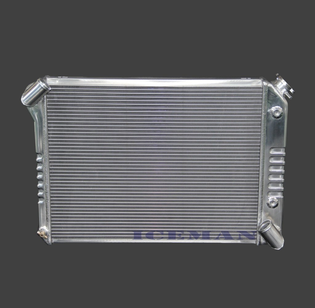 Stamped KKS615 3 Row Aluminum Radiator Fit 1966 67 68 Chevy Corvette 7.0L V8GAS 
