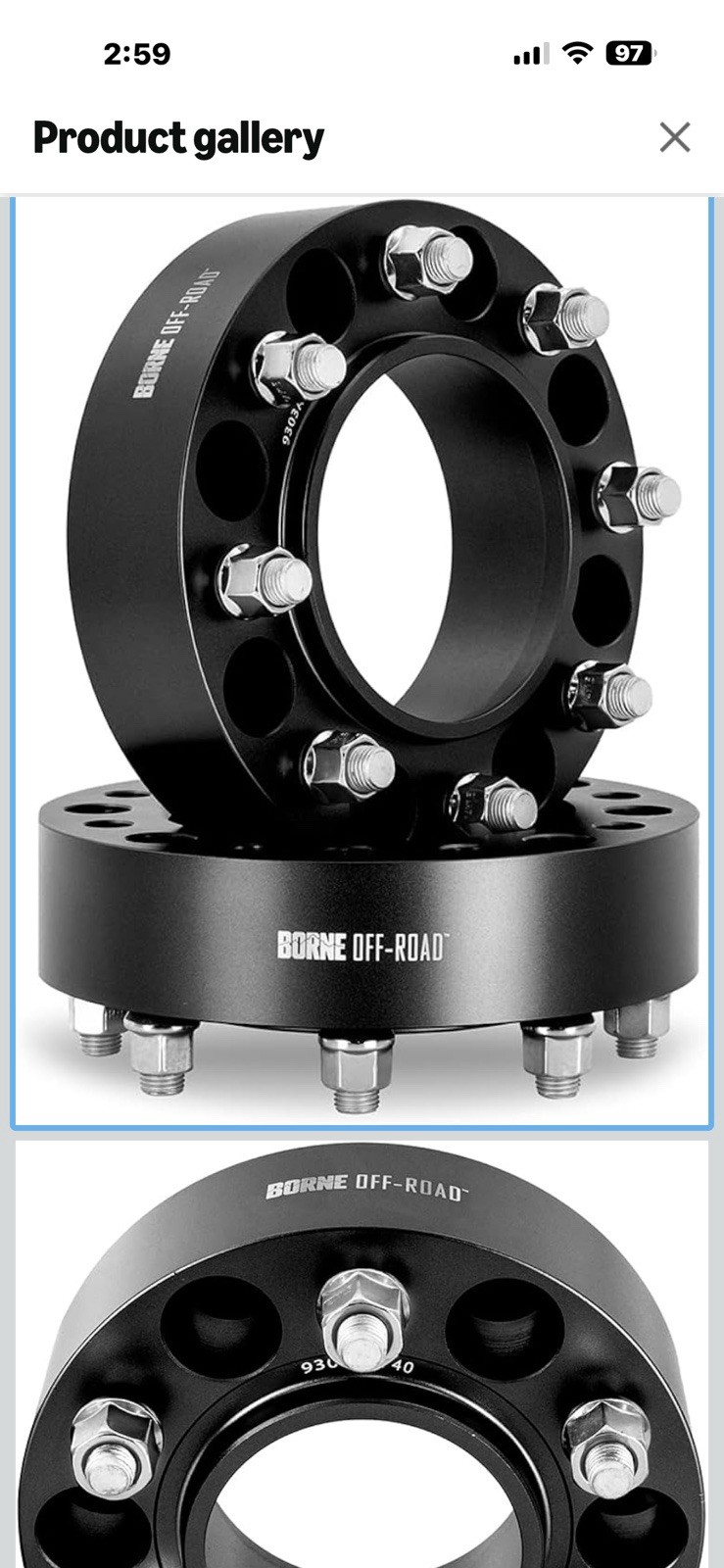 Mishimoto Borne Off Road Wheel Spacers 4 Pack Black Mishimoto Borne Off Road Wheel Spacers 4 Pack Black