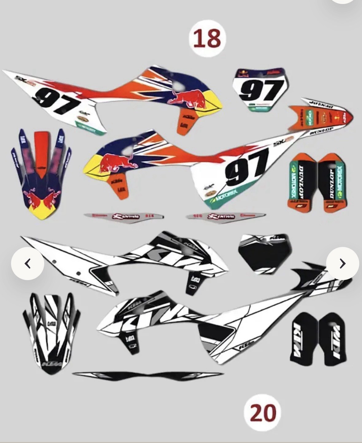 2011-2012 Ktm 300xc Red Bull Graphics Kit. Fits Model With No Front Headlight. 2011-2012 Ktm 300xc Red Bull Graphics Kit. Fits Model With No Front Headlight.
