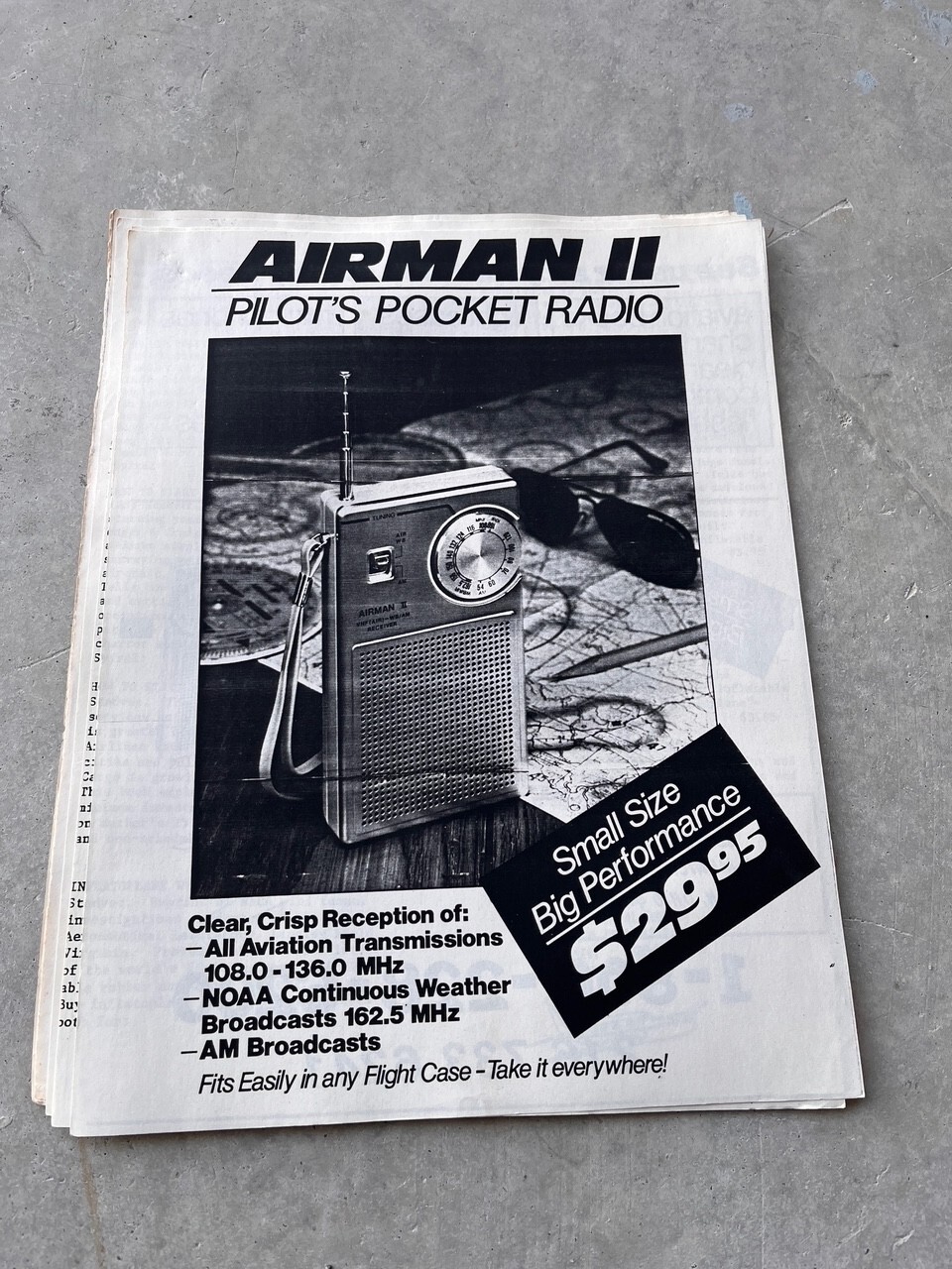 Vintage Airman II Pilots Pocket Radio Catalog Manual c. 1970s ESSCO?