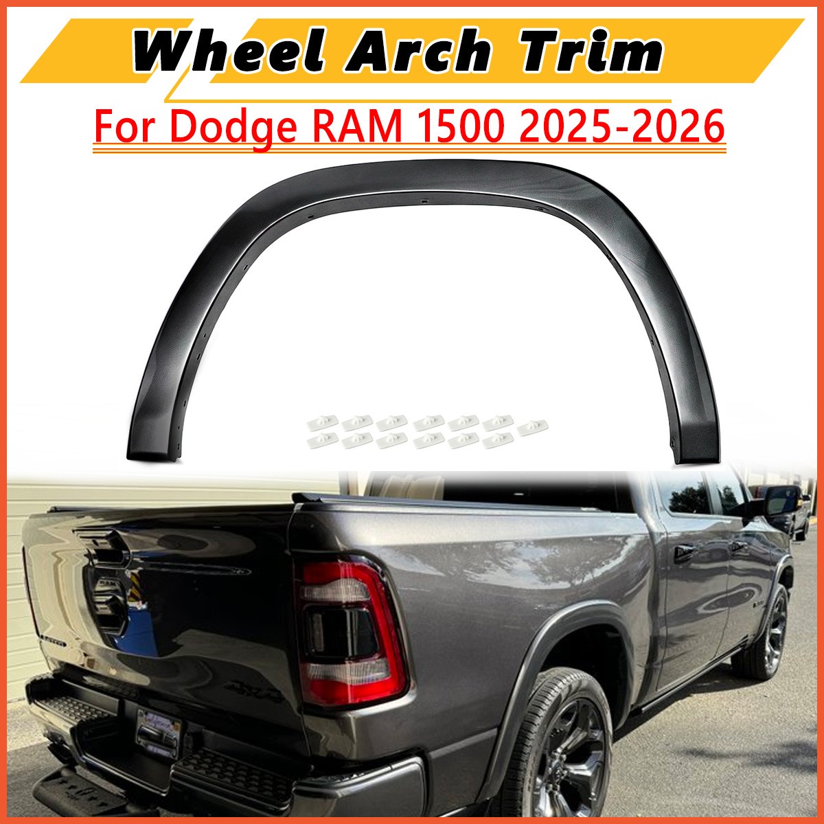 Granite Crystal For 2019-2026 Ram 1500 Limited Rear Right Wheel Arch Molding