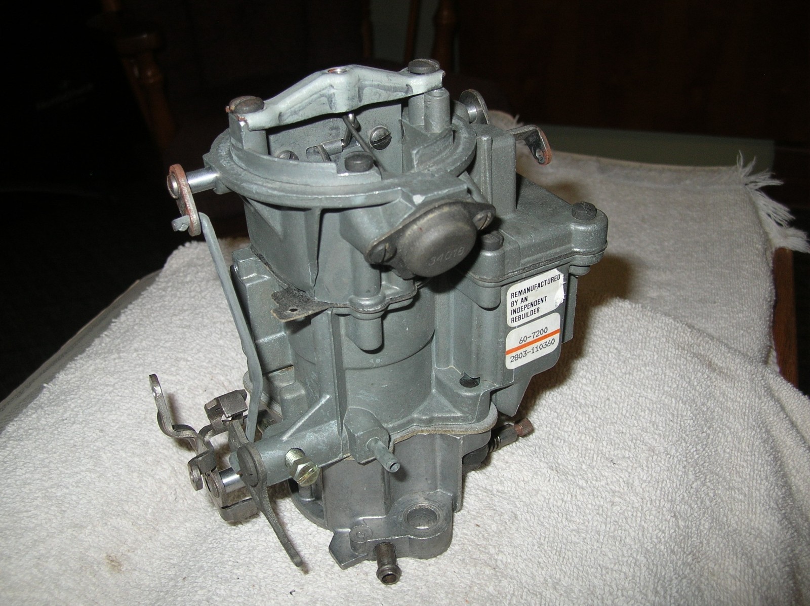 1bbl CARBURETOR 68-69 CHEVROLET CAMARO NOVA CHEVELLE 250 cid 6cyl 292 GMC TRUCK