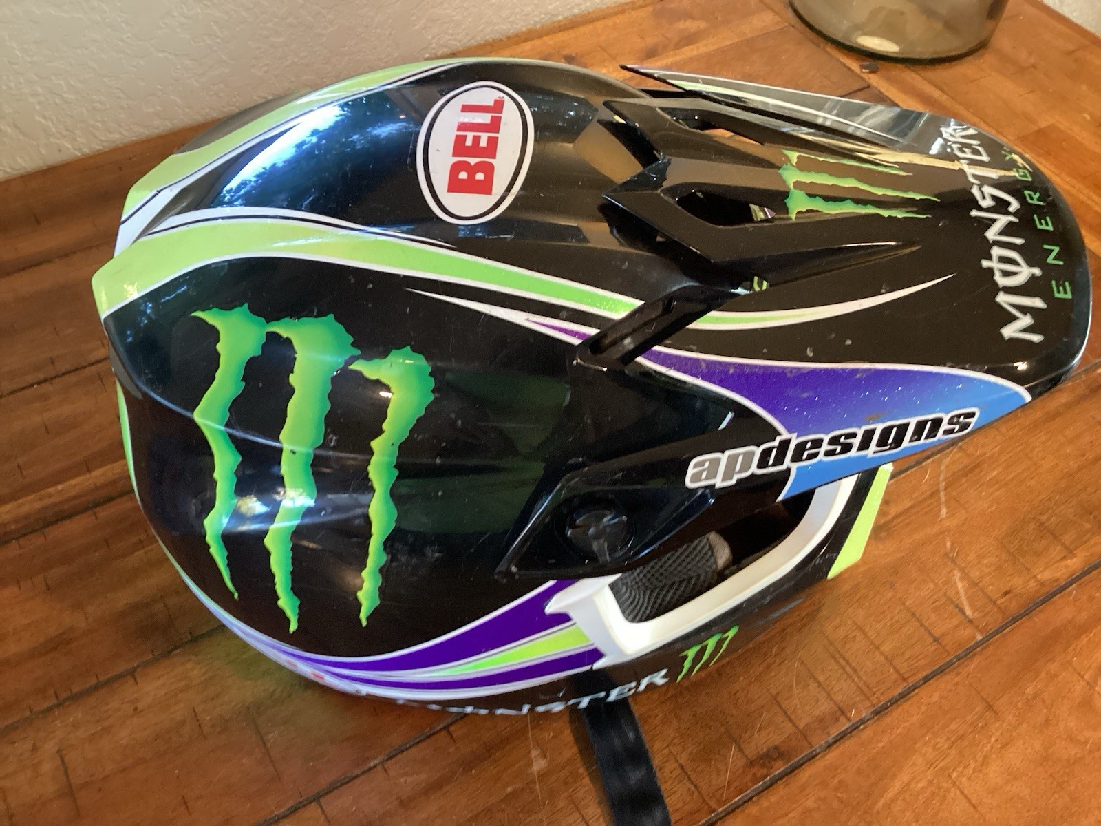 Monster Energy Bell MX-9 MIPS Pro Circuit Helmet Size Medium AP Designs