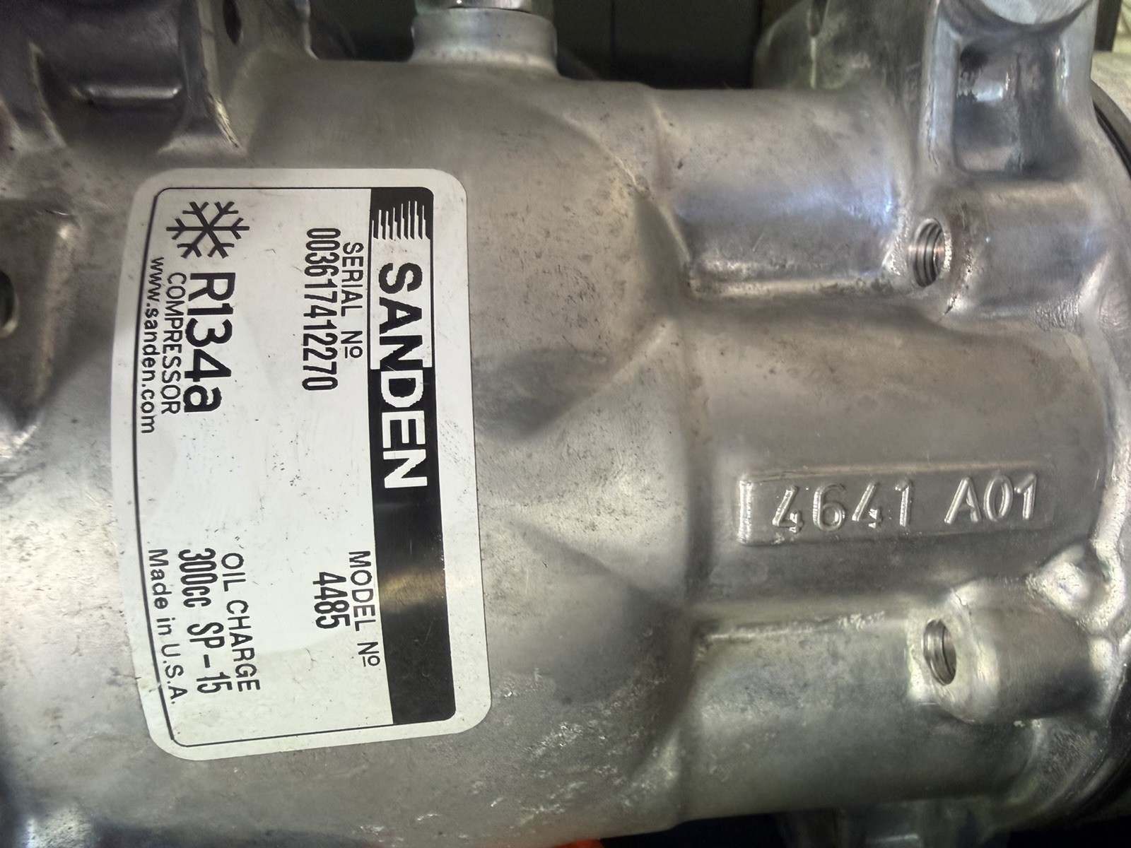 GENUINE SANDEN SD7 4485 A/C COMPRESSOR HD R134A  NEW OEM