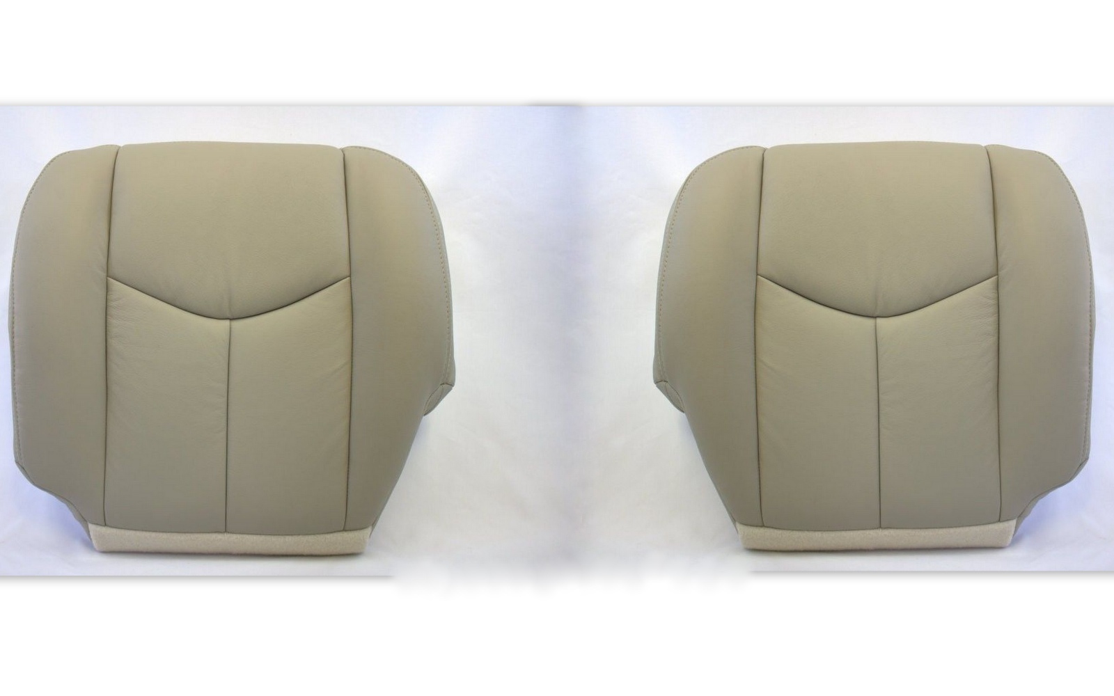 2005 2006 Tahoe Suburban Yukon Driver and passenger Bottom Vinyl Seat Covers Tan