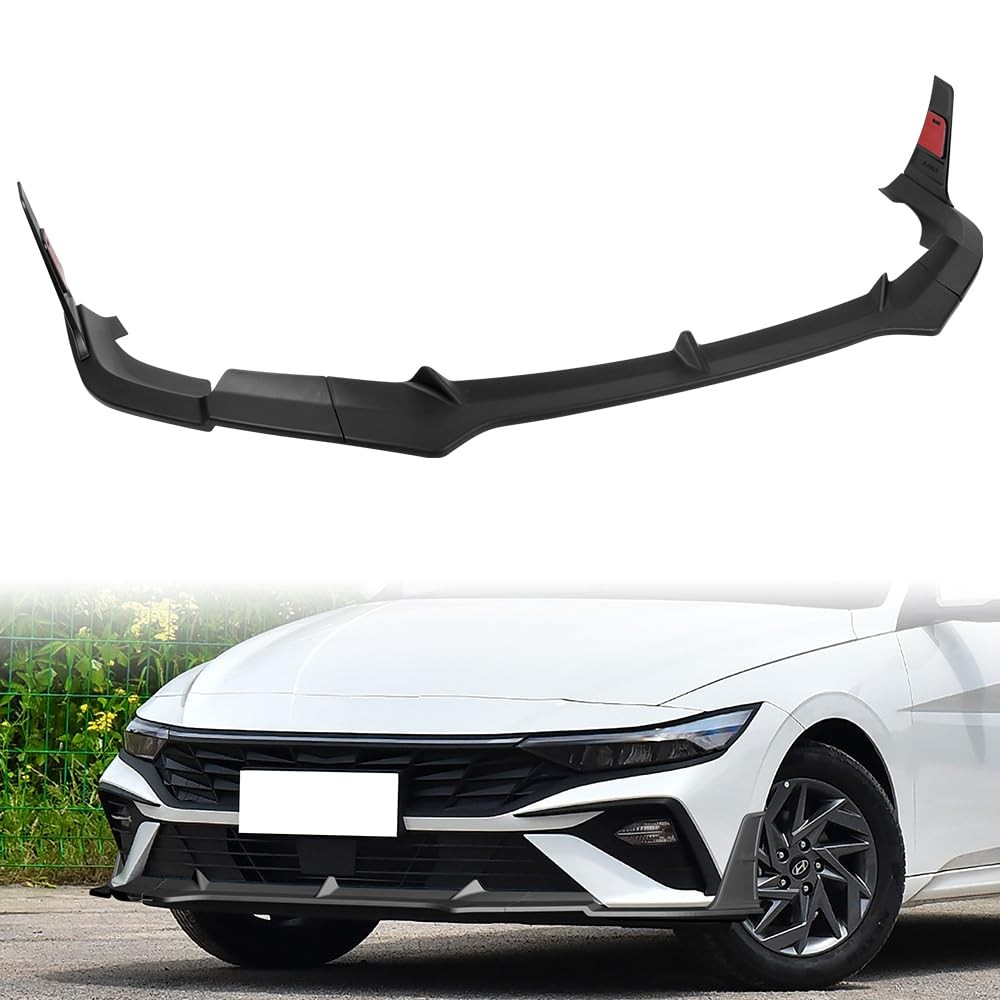 5PCS ABS Front Bumper Lip Spoiler for Hyundai Elantra 2024-2025 Unpainted