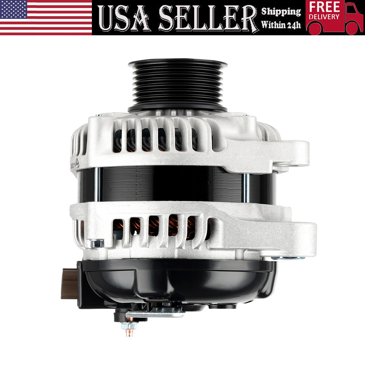 Genuine Alternator 130Amp For 2008-2012 Honda Accord 2.4L 31100-R40-A01 / 11390