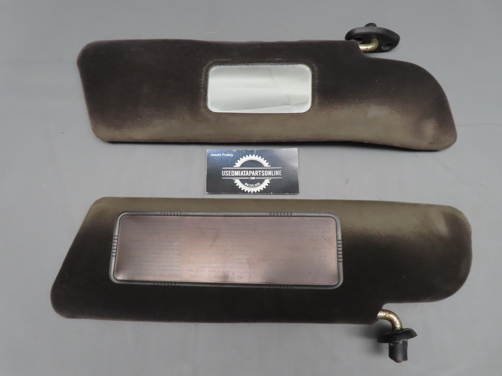 1994-1997 MAZDA MIATA OEM SUN VISOR SUNVISOR PAIR LEFT RIGHT #1
