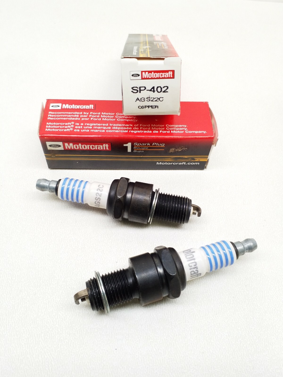 SP-402 AGS22C Motorcraft Ignition Spark Plug Copper - Qty. 2 Pieces