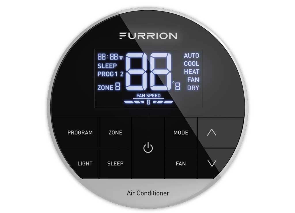 Lippert 2024042659 Furrion Enhanced Single Zone Backlit LED Wall Thermostat R32