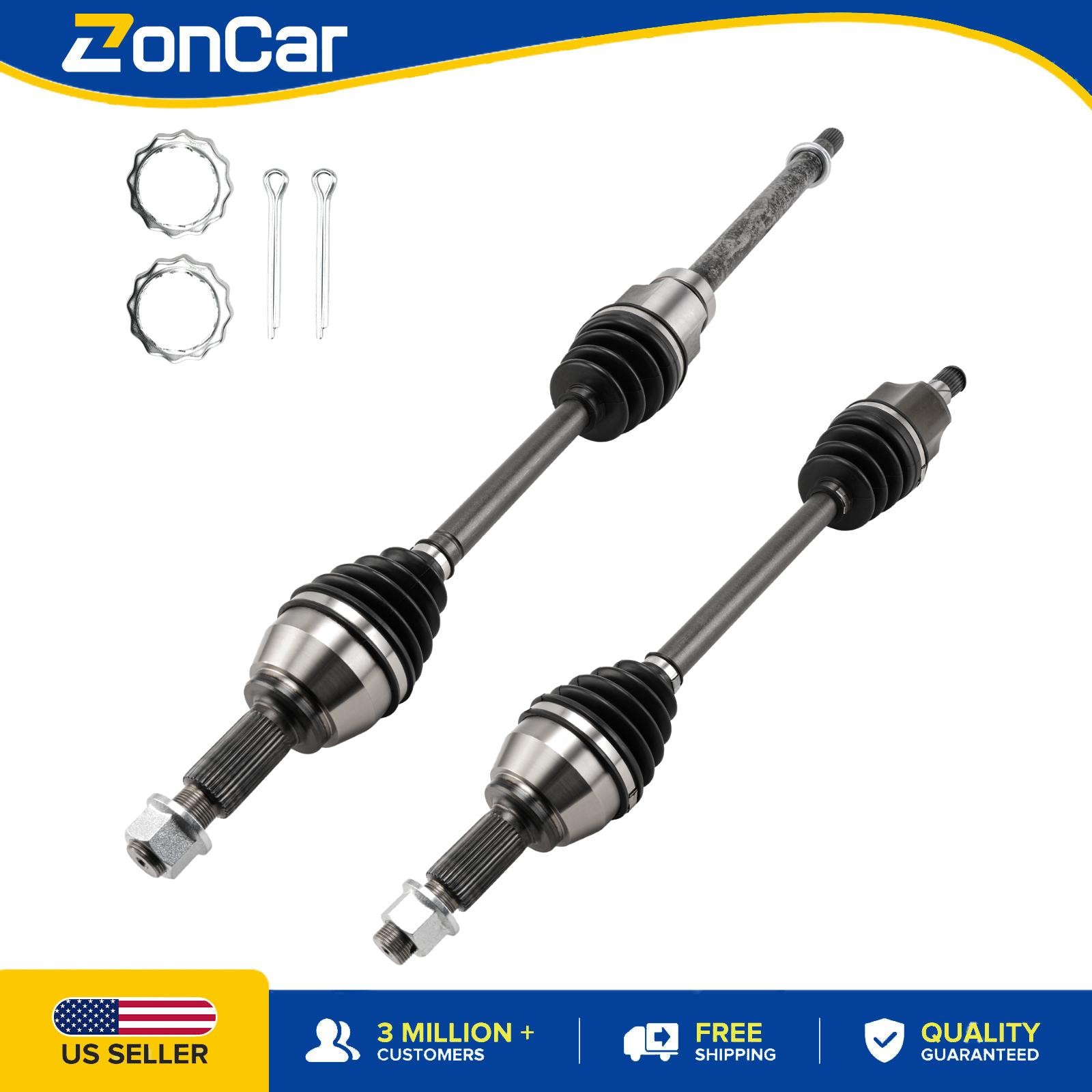 Set of 2 Front CV Axle Shaft Assembly For 2013 and 2014-2018 Nissan Altima 2.5L