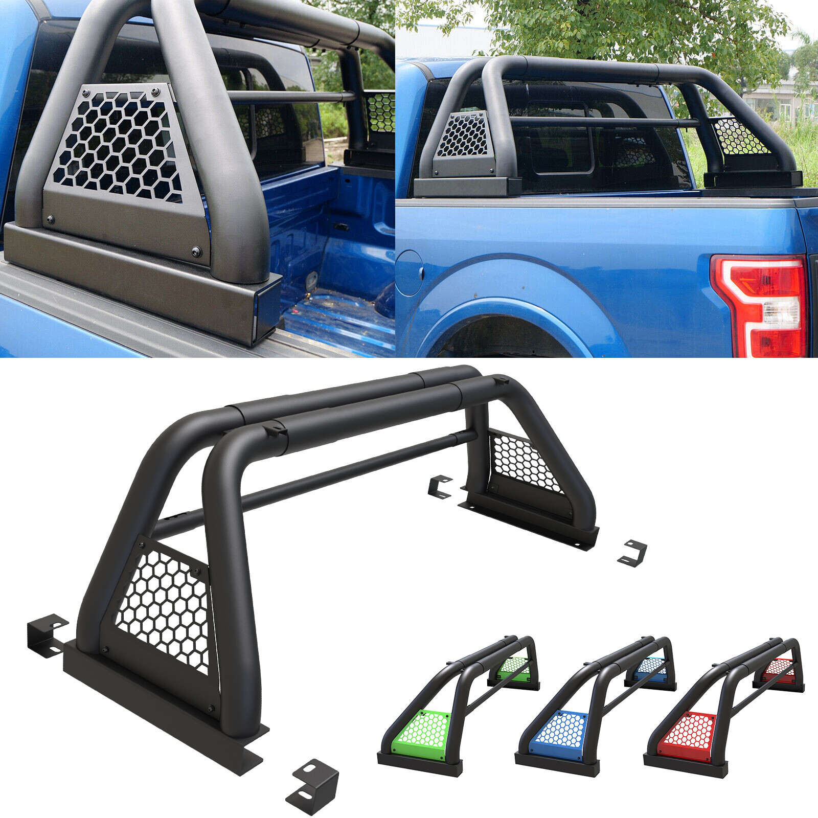 For 2001-2025 Nissan Frontier Adjustable Truck Bed Sport Bar Chase Rack Roll Bar