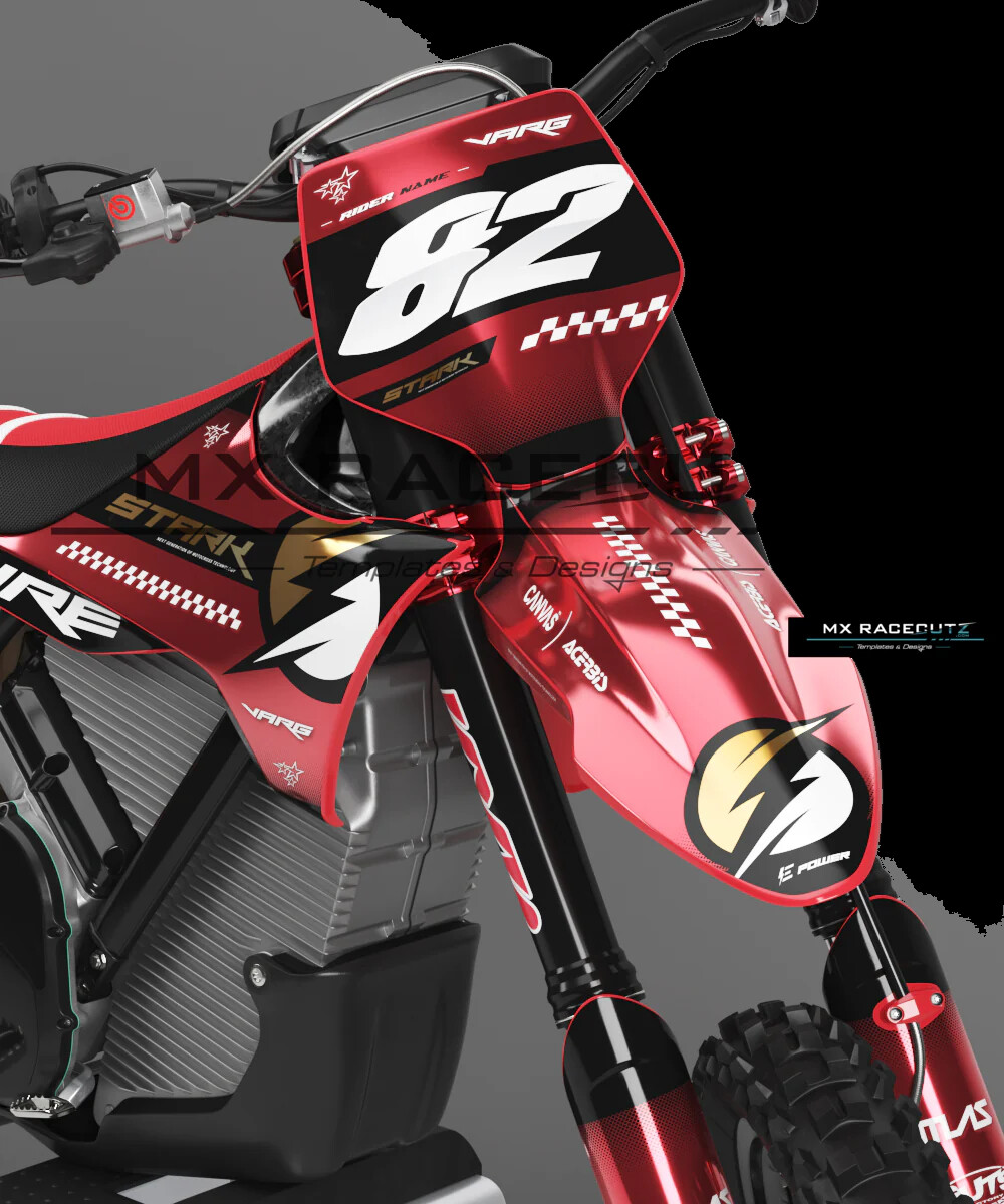 Graphic Kit Vinyl Wrap Decals Sticker motorcross 2024 Stark Future Charger Decal