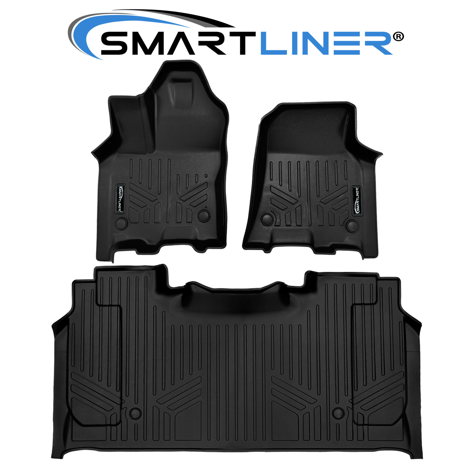 SMARTLINER  2 Row Floor Liners For 2025-2027 RAM 1500 (Crew Cab Models)