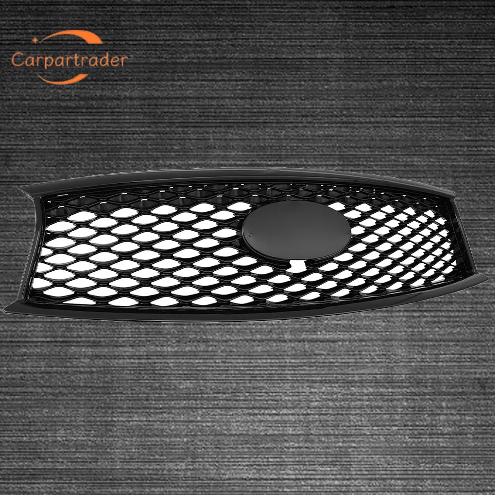 Front Grille Grill Gloss Black 620706WP0A  For 2014 2015 2016-2020 Infiniti QX70