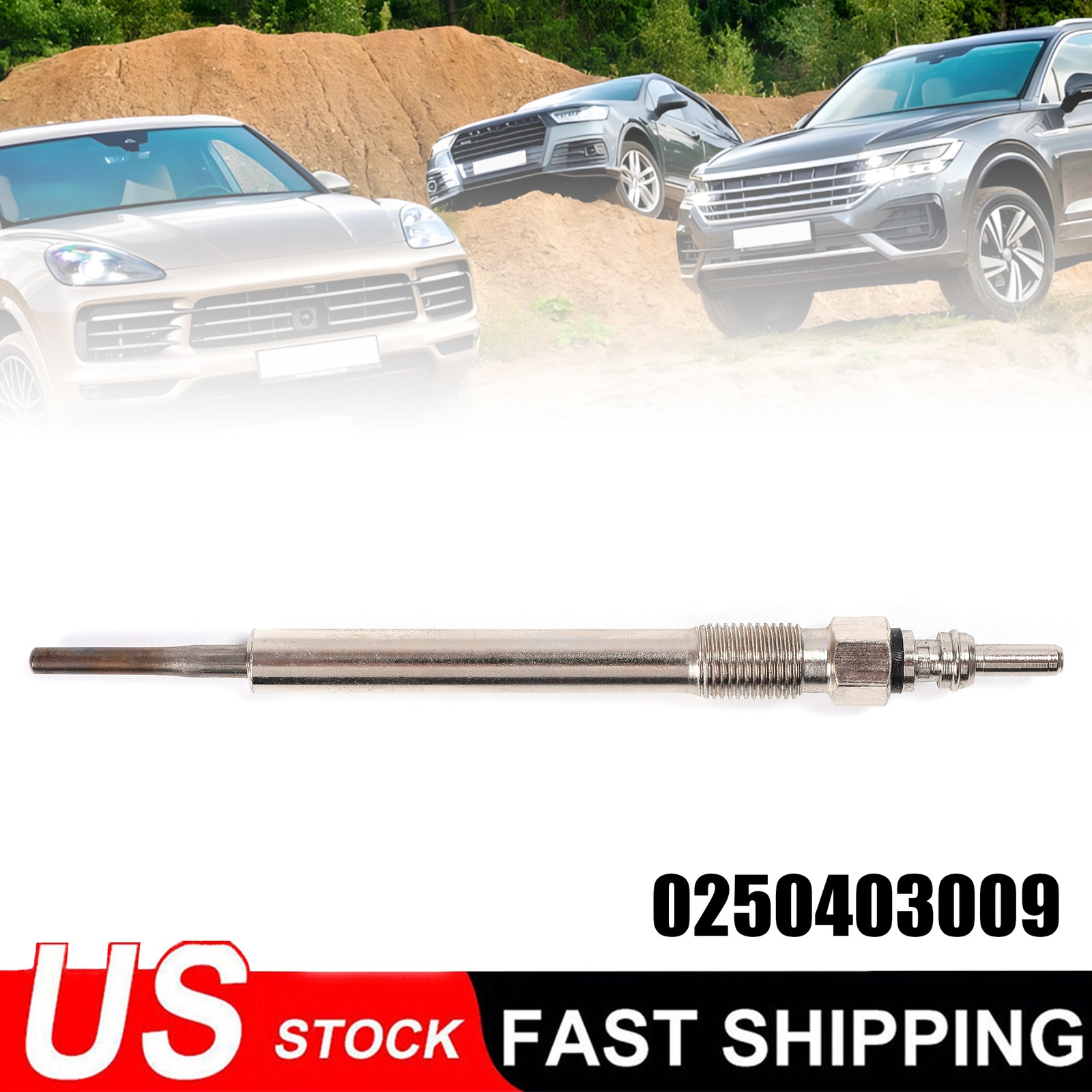 1x Diesel Heater Glow Plugs For Audi Porsche VW 3.0 TDI Dual Core