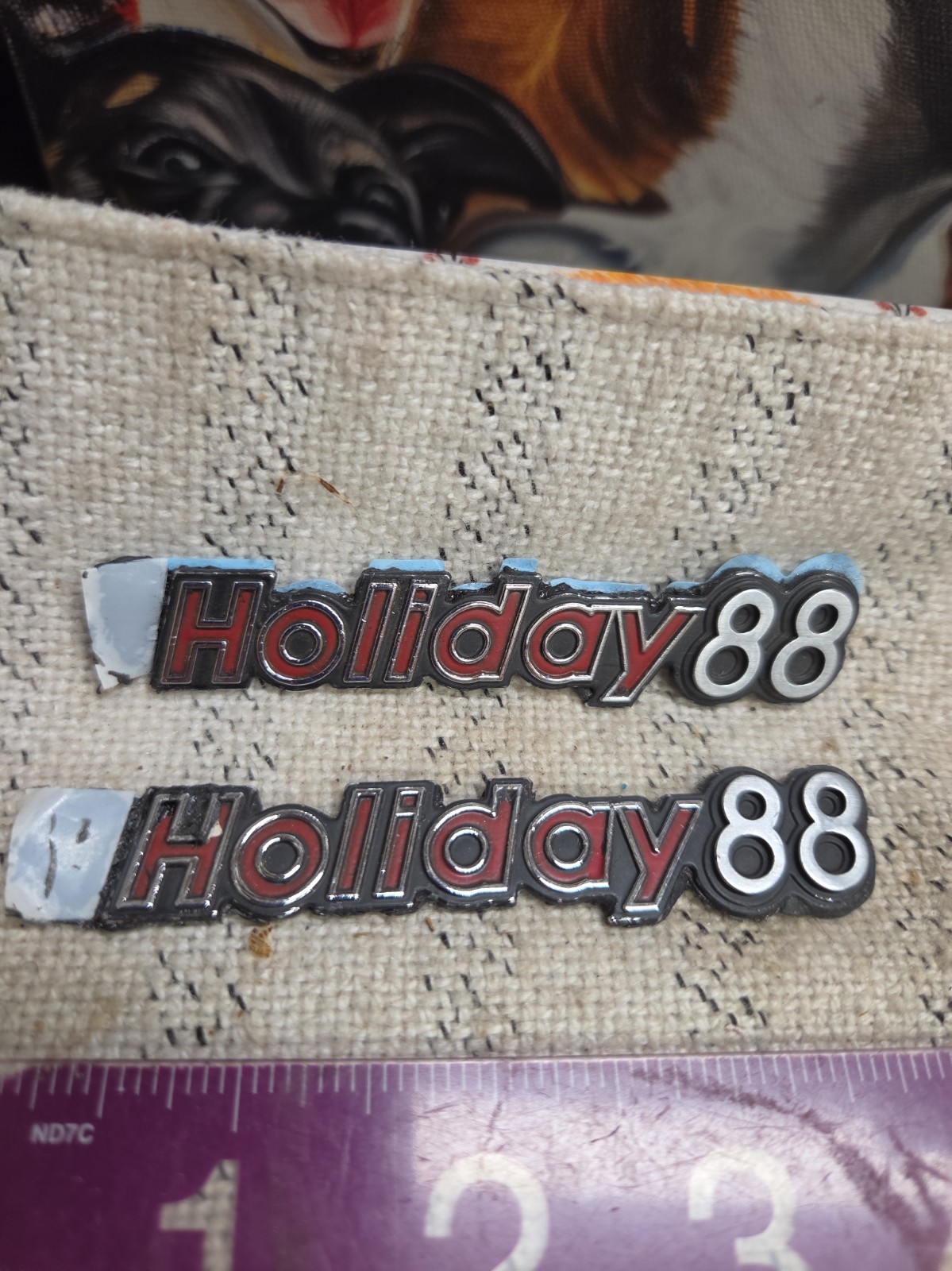 Oldsmobile Holiday 88 Chrome Emblem Nameplate NOS RARE 3.5” Holiday88