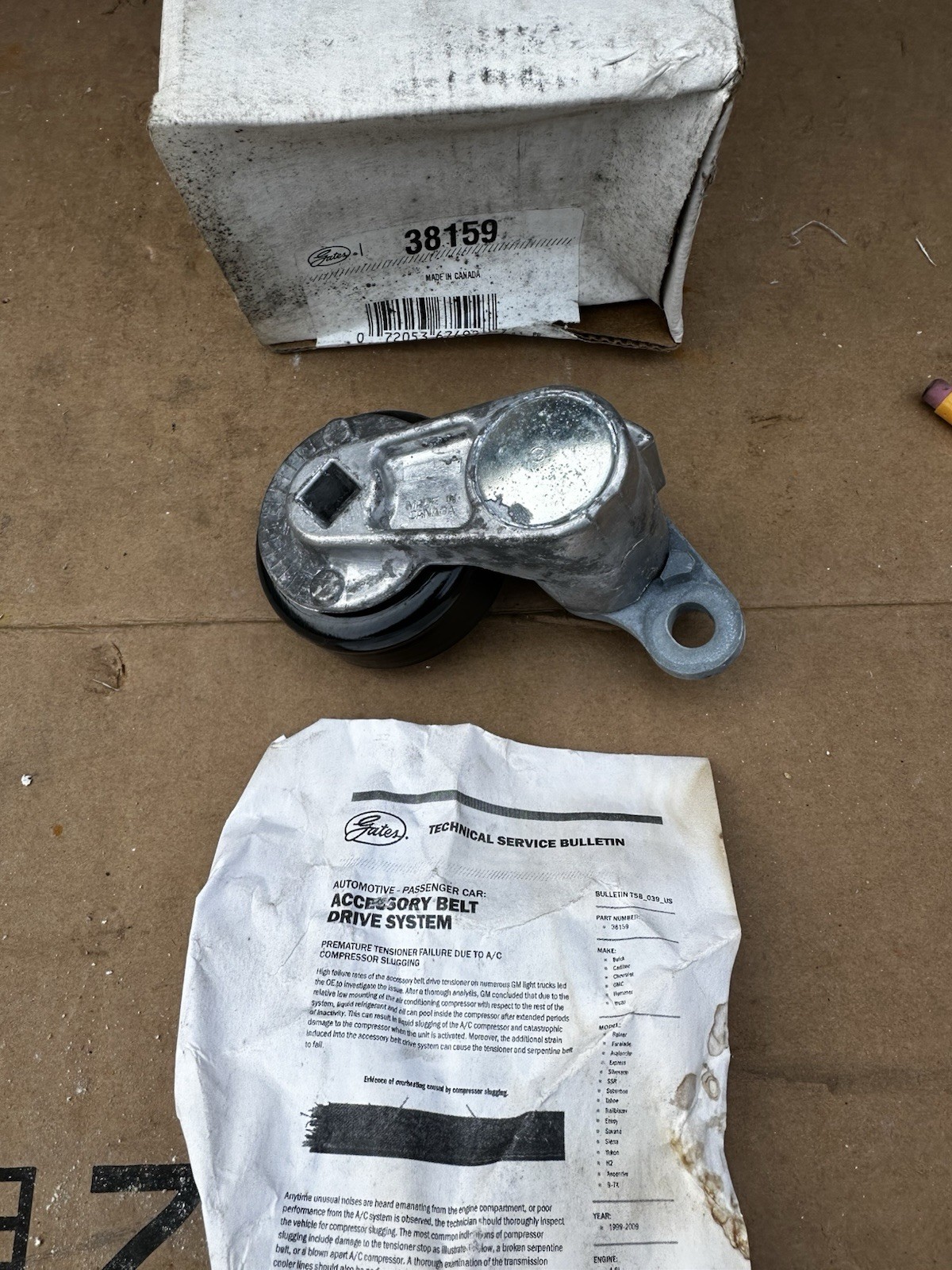 Gates 38159 Belt Tensioner Assembly – Chevy Silverado / GMC Sierra 1999-2008